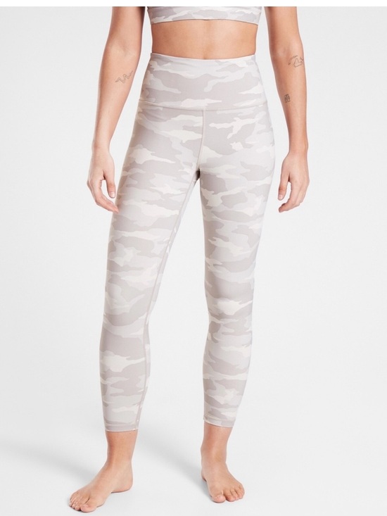 Athleta Pants - Athleta High-Waist elation Camo 7/8 Leggings in Light Beige and Cream 0510
